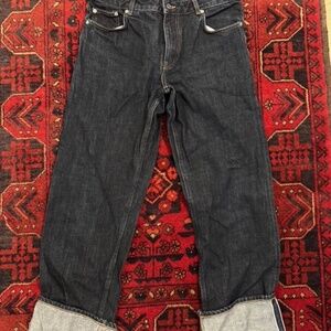 Mango Women's Size 10 Cuffed Jeans